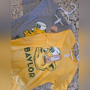 Baylor Kids' L Gray and Yellow T-Shirts NWT